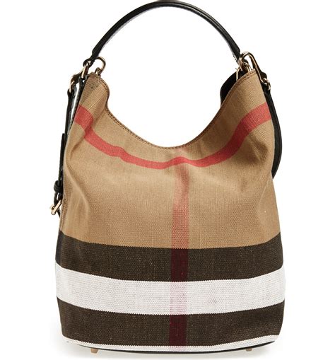 burberry medium susanna check print bucket bag|Medium Check Bucket Bag in Black/calico .